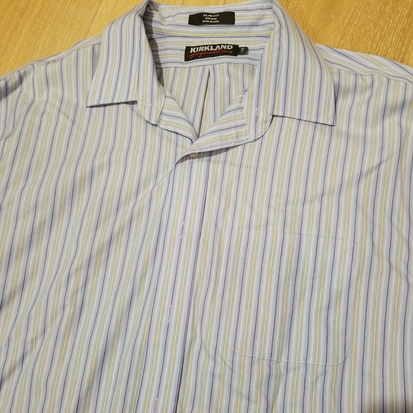Kirkland Mens Button Down Striped Shirt - Picture 5 of 6